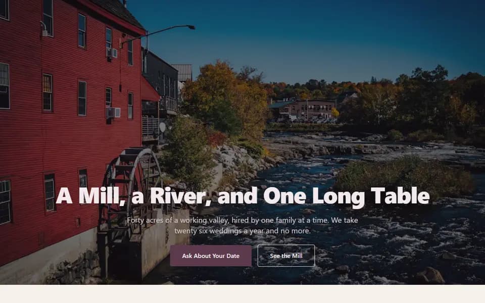 Preview of the Larkspur Mill template