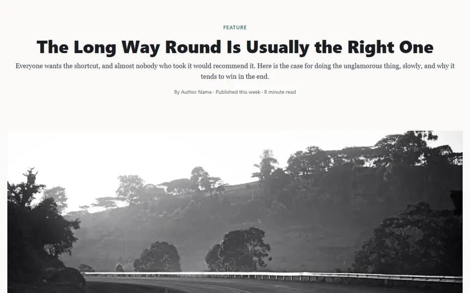 Preview of the Article, Long Read template