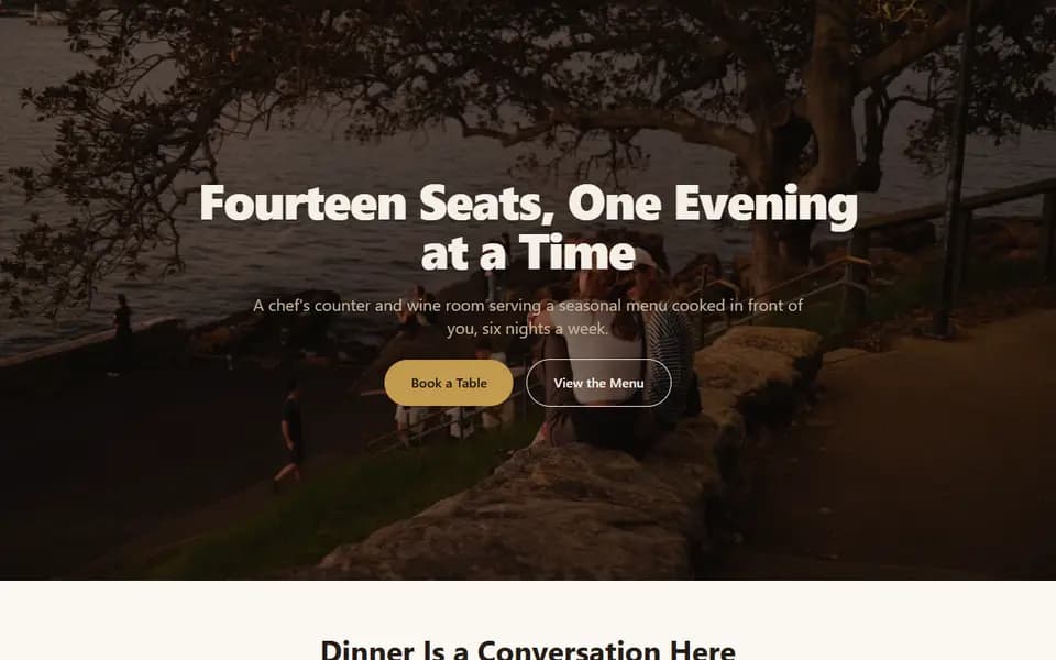 Preview of the Solene Chef's Counter template