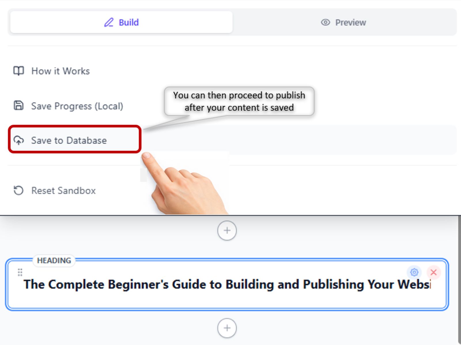 Publishing a site on Acyera and SEO generation