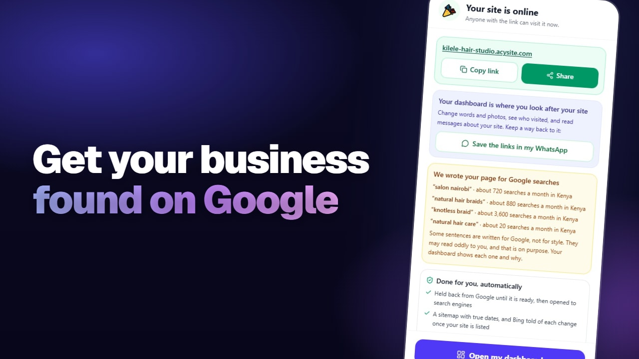 How to Create a Website for Your Business and Get It on Google (Step by Step)